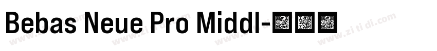 Bebas Neue Pro Middl字体转换